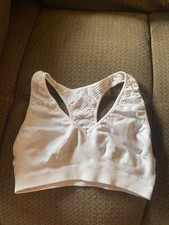 Fruit of the Loom White Sports Bra - Child Size Medium 