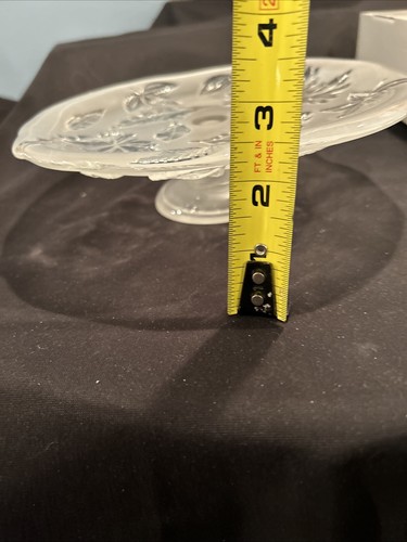 Mikasa Fall Leaves Frosted Glass Cake Stand - Picture 6 of 8