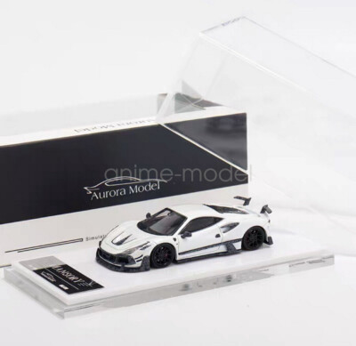 AM 1/64 Scale For Ferrari MANSORY F8XX White Diecast car Model Toy