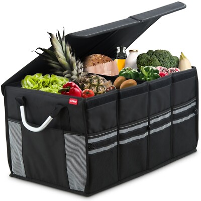 Strong-Box Robuste Auto-Faltbox mit stabilem Deckel  Kofferraum  58 x 34 x 30 cm