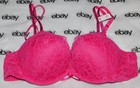 NEW Victoria's Secret Bombshell Plunge Bra Crystals 36B & Brazilian Set Large VS — photo 2