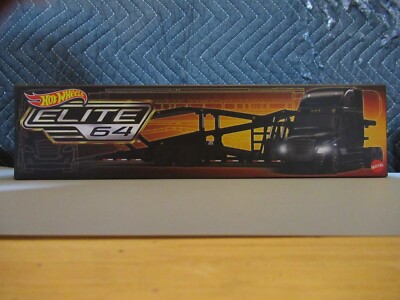 Hot Wheels Elite 64 Freightliner Cascadia Transport Truck &Trailer, NIB-Sealed