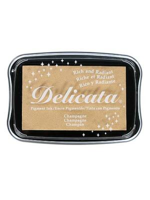 Tsukineko Delicata Full Size Metallic Ink Pad - Ruby Red, Acid Free, 3 X 1.875 Inches