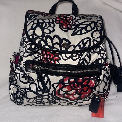 COACH Daisy Floral Graffier Backpack BLK Total Pattern B1194-F16582 | eBay COACH Daisy Floral Graffier Backpack BLK Total Pattern B1194-F16582 | eBay