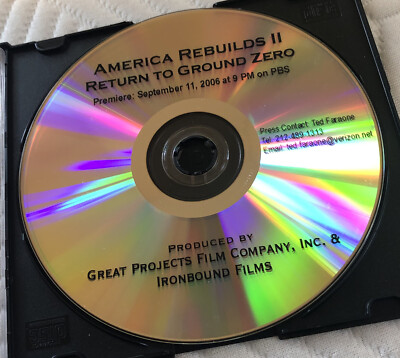 2007 EMMY FYC DVD AMERICA REBUILDS II RETURN TO GROUND ZERO 9/11 Documentary