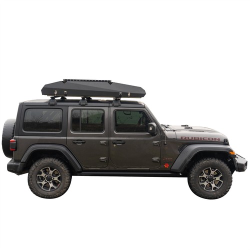Naturnest Aluminum Hard Shell Car Roof Top Tent with Top Roof Rack Fits SUV Jeep - Picture 20 of 22