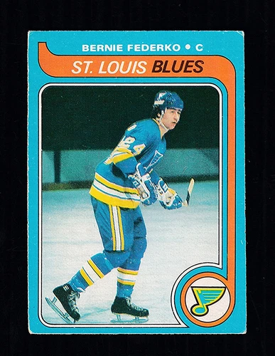 1979-80 BERNIE FEDERKO #215 VG-EX OPC STL HALL OF FAME Star 2nd NHL Hockey Card