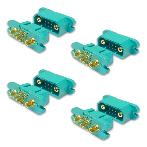 ✅ 3x Paar JX9 11 Polig Einbaustecker + Buchse RC Lipo LED MPX Grün DIY ✅