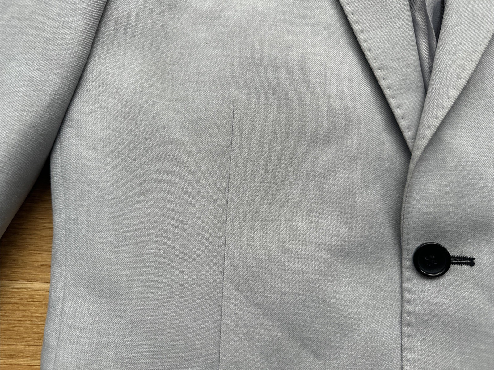 Statement Men's Super 150's Gray   Two Button Bla… - image 23