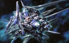 Anime mobile suit gundam 00 space mechs robot futuristic Playmat Gaming Mat Desk