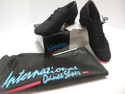  Ballroom shoes closed toe Black Lycra ''Heather'' oxford Practice teaching shoe