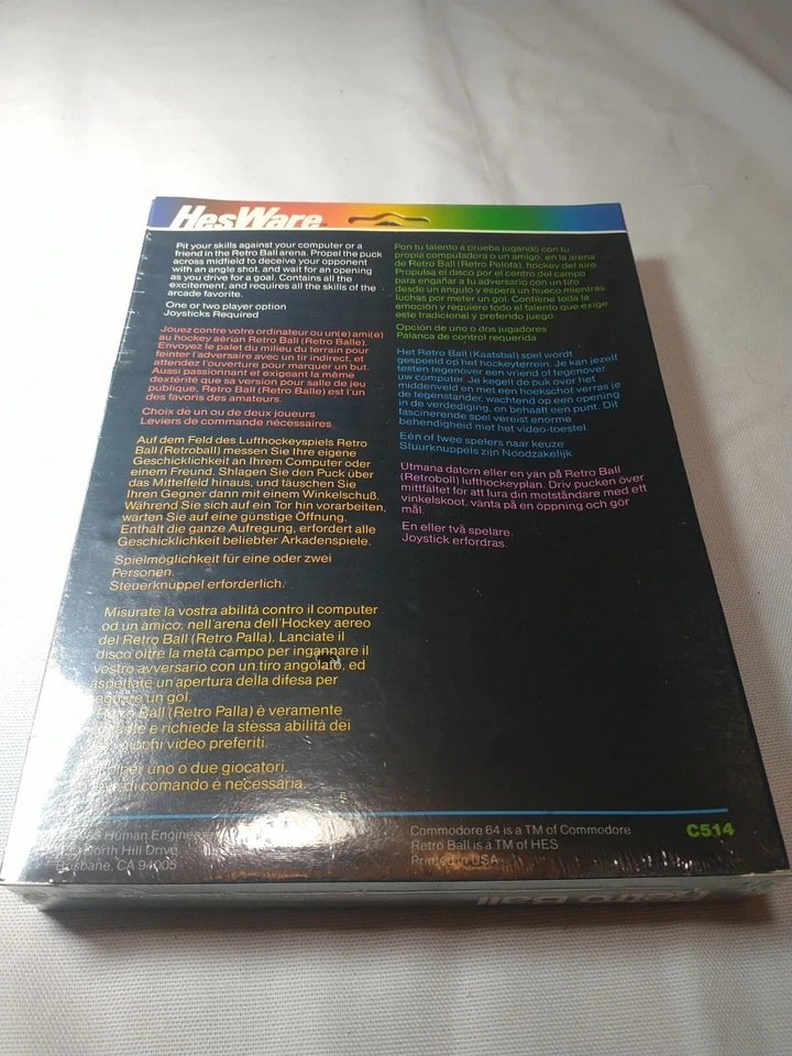 New Old Stock Commodore 64 Vintage Video Game Brand New Sealed Retro Ball Game - Image 2 of 4