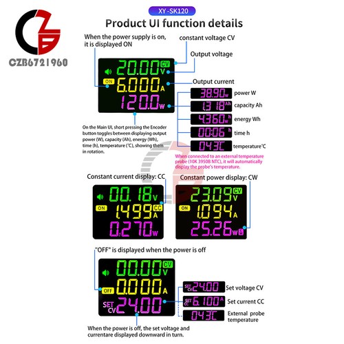 SK120X CNC Buck-Boost DC Adjustable Voltage Regulator Power Supply Module 120W - Picture 24 of 24