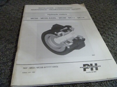 Poclain MC08 Hydraulic Motor Maintenance Troubleshooting Repair Manual xz