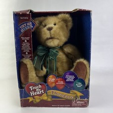 Touch My Heart Theodore 2002 Talking Bear Tested Working.