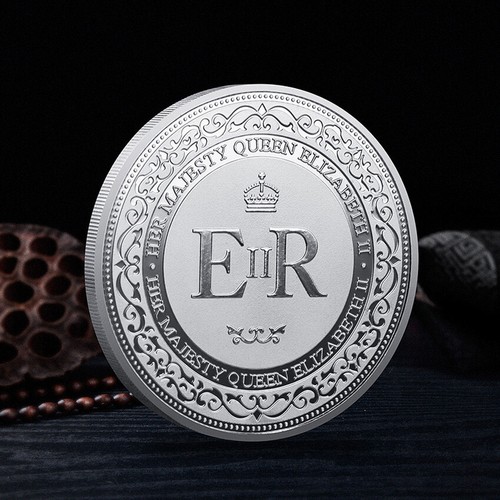 Colección Moneda Hierro Eueen Inglaterra 2022 Elizabeth Decoración Regalo Conmemorativo - Imagen 3 de 3