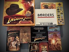 Indiana Jones™ BORDERS BOOKSTORE Felt Fedora Logo Pin Library Novels STORE PROMO