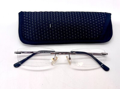 NWOT~ Zoom Eyeworks Power +1.00 Dean Edell Series Eyeglasses Readers Rimless Z3