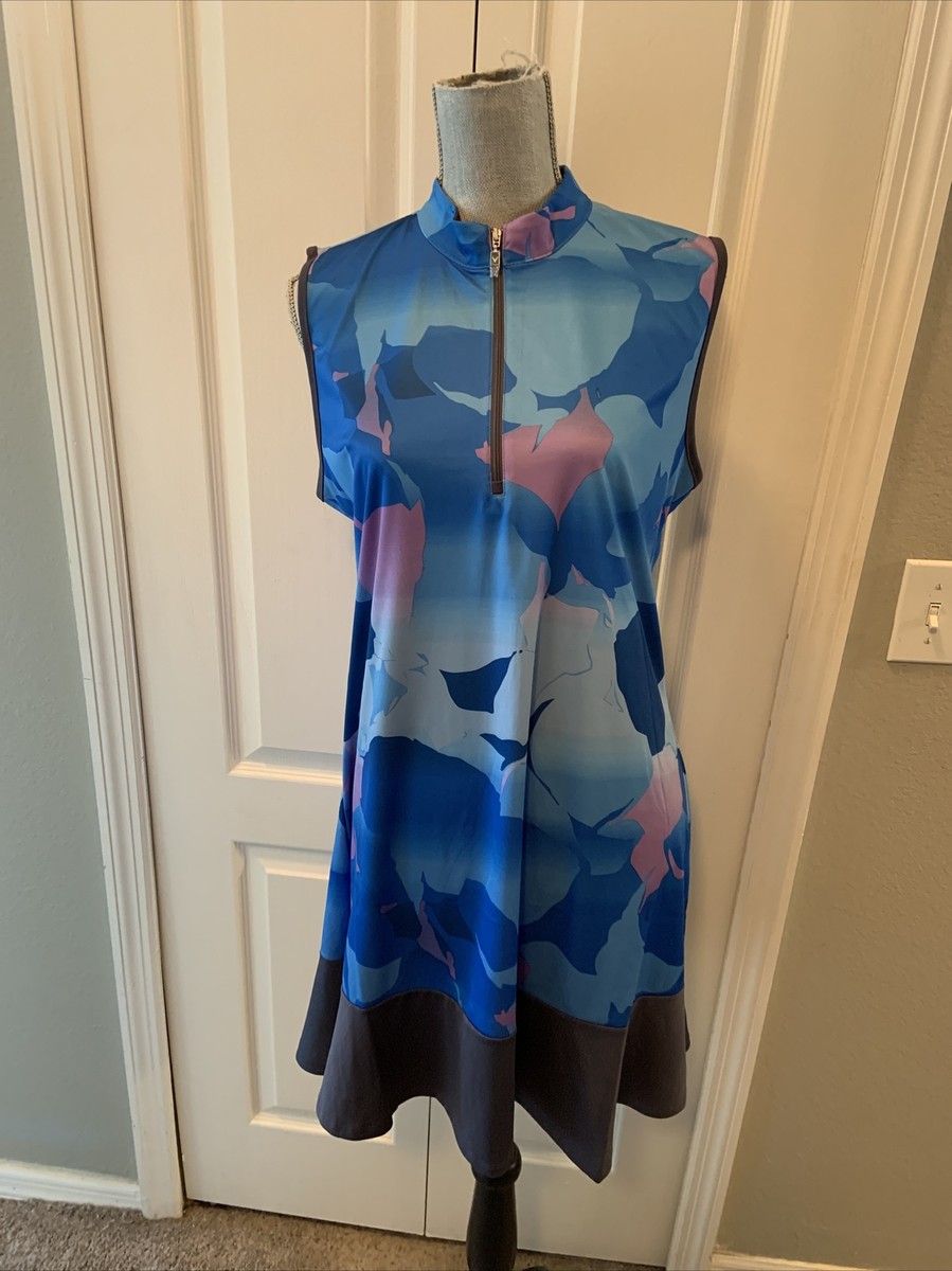 plus size golf dresses for ladies Womens Plus Swing Tech Color Block Golf Dress Callaway Apparel