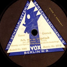 FRITZ KRAUSS -Tenor-  "Rigoletto"  Ach, wie so trügerisch / Freundlich...  S5776