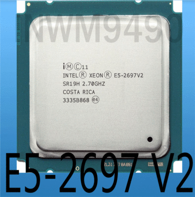 12コア24スレッド　XEON E5 2697 V2　LGA2011 Intel Xeon E5-2697 V2 2.7GHz 12 Core 30M LGA2011 130W SR19H