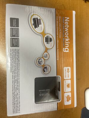Monoprice 5342 Networking USB 2.0 Print Server - Black
