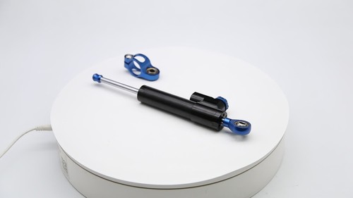 Steering Damper Linear Stabilizer Scooter SnowmobileTricycle Rudder Pedal Black - Video 1 of 1
