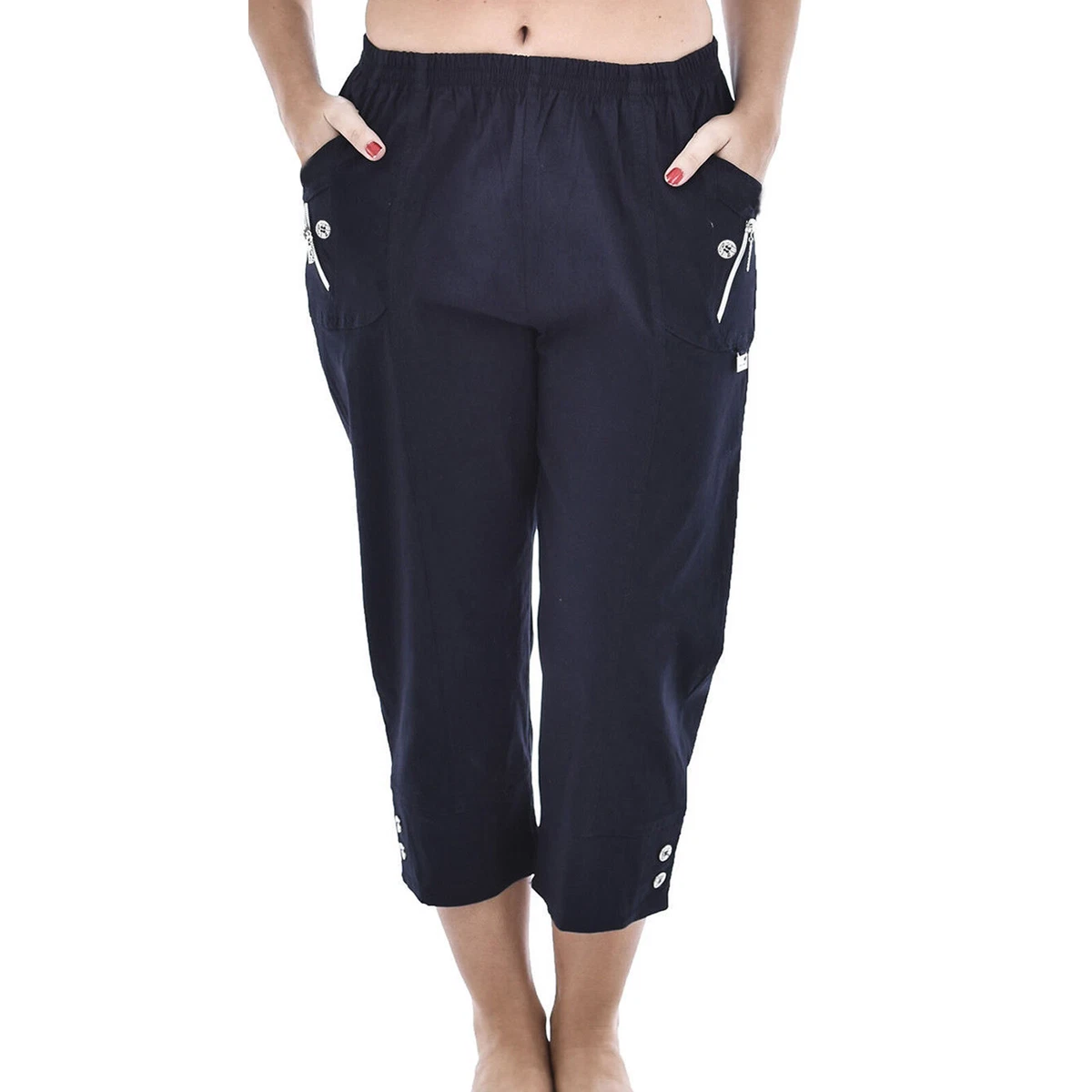 Cheap plus size capris hot sale