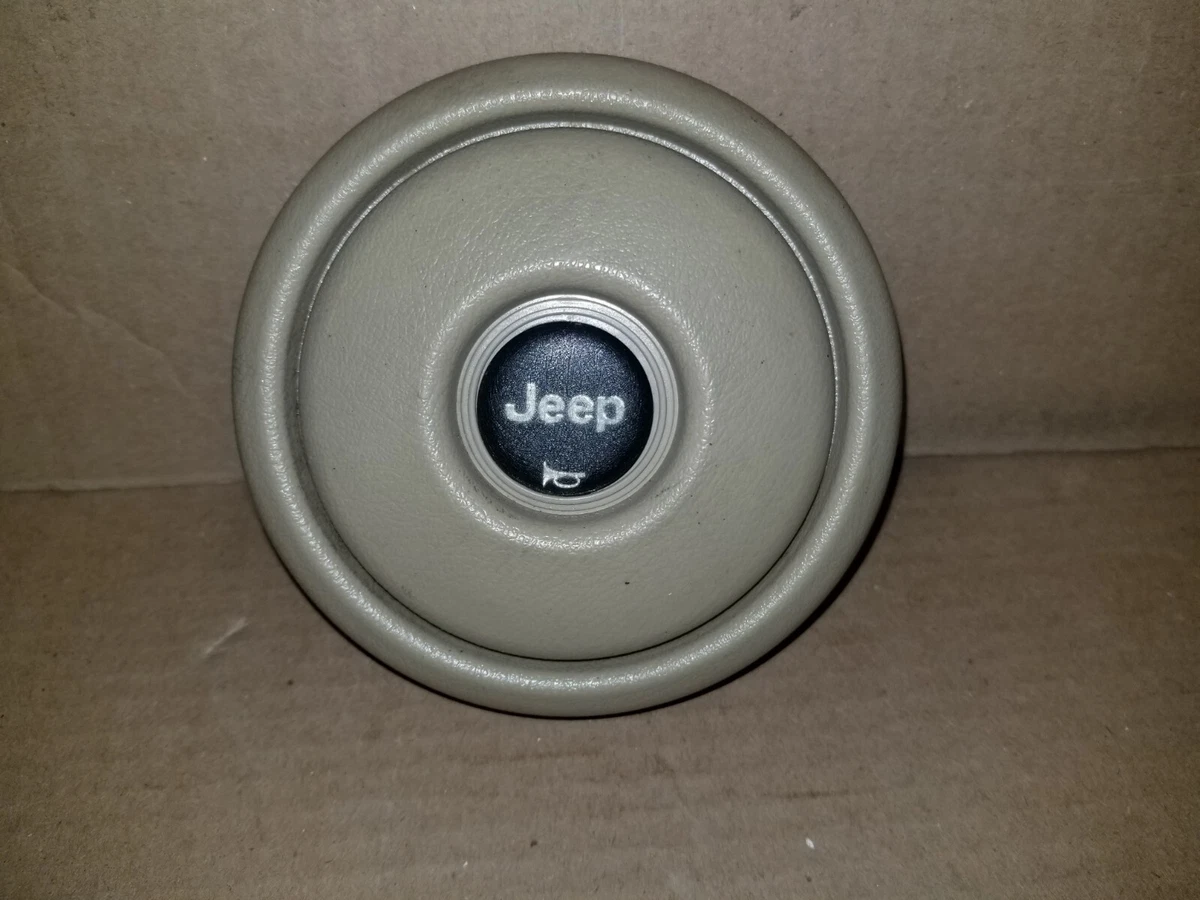 80 95 Jeep CJ Wrangler YJ Steering Wheel Horn Center Cap Sand eBay