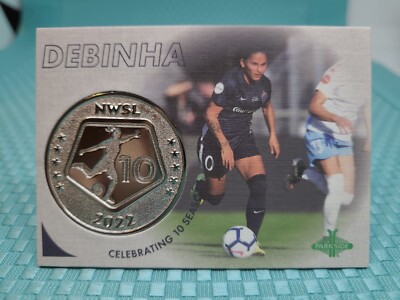 2022 NWSL Parkside Paramount Debinha 10th Season Coin Card #CR16