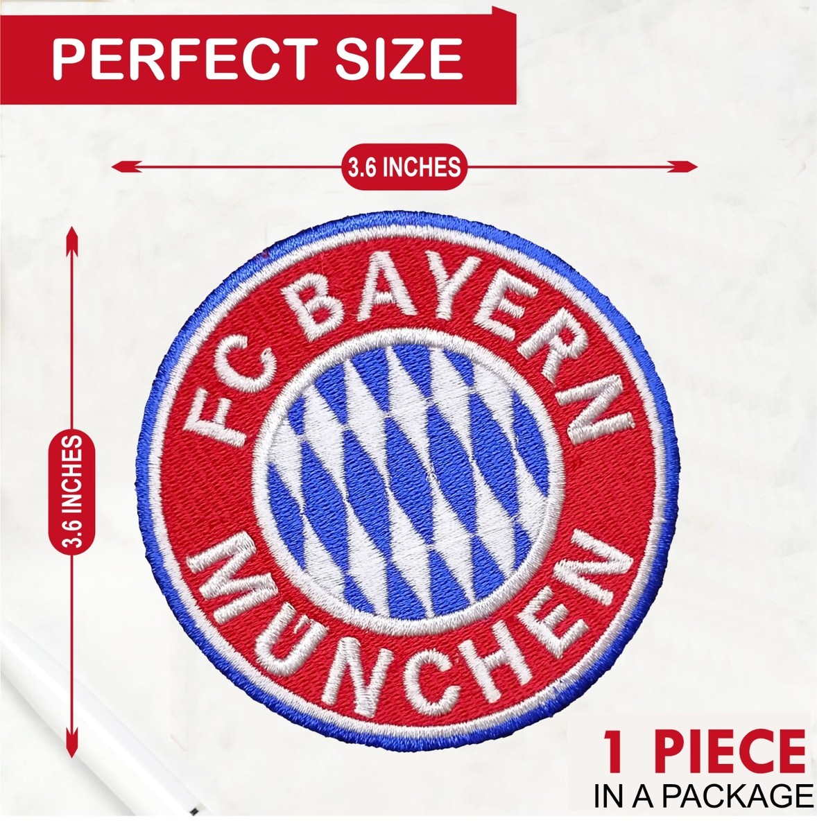 FC Bayern Munich Football Club Logo Iron On Patch-Sew Patch