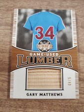 Gary Matthews 2024 Leaf Lumber Game-Used Lumber Relic #5/40