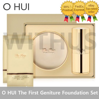 O HUI The First Geniture Ampoule Cover Cushion Set Cushion Refill+Cover Brush_