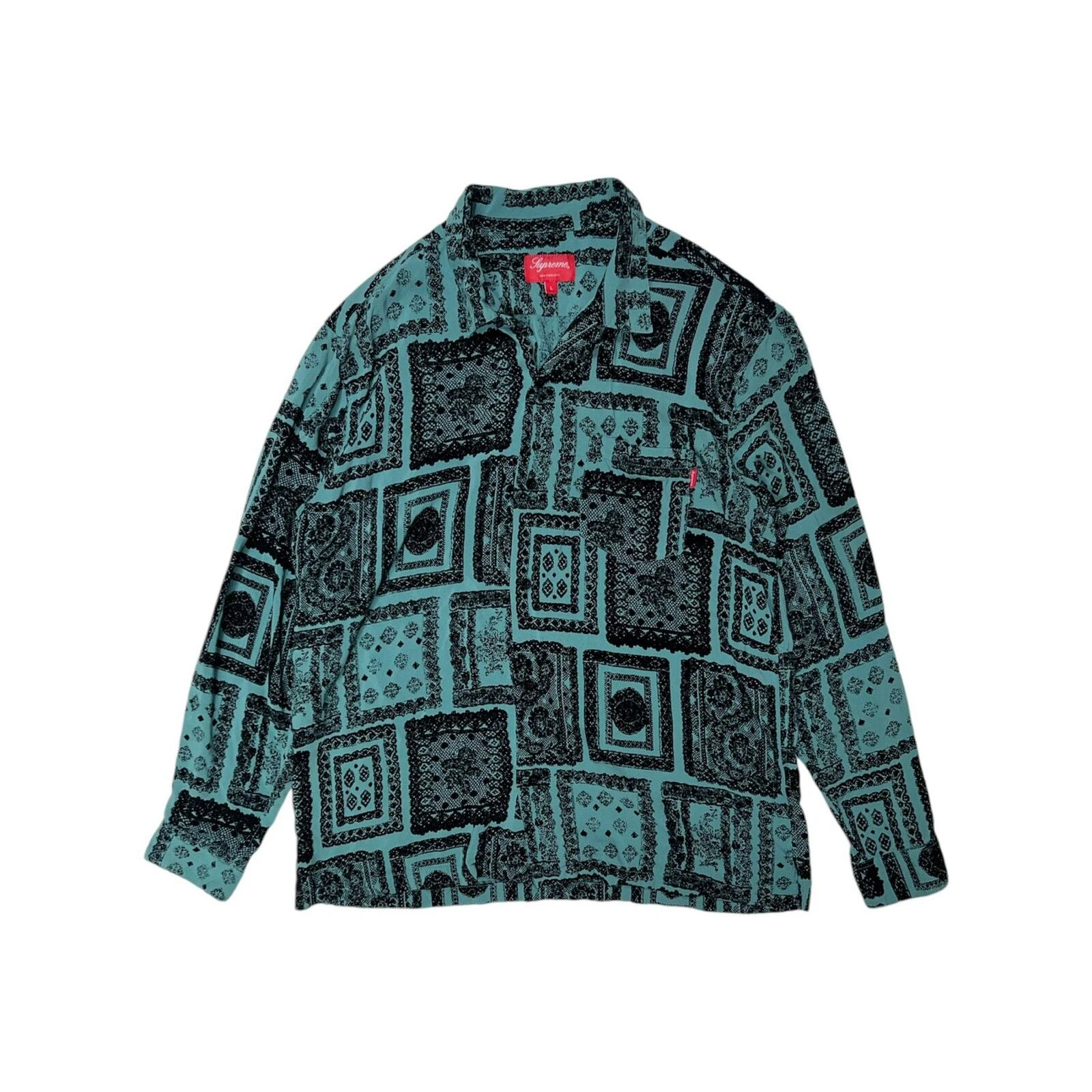 Chemise Supreme SS17 rayonne dentelle L/S
