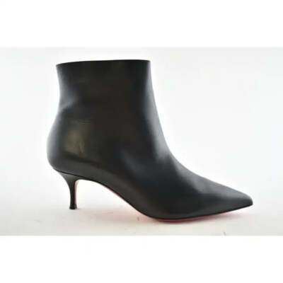 Christian Louboutin So Kate Booty 55 Black Leather Ankle Kitten