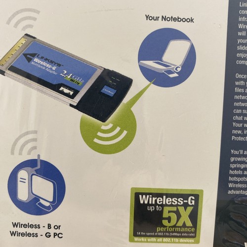 Linksys Wireless - G Notebook Adapter Model Number WPC54G - Picture 4 of 10
