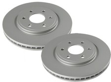 2 Brake Discs Front Vented Fits Nissan Navara D40 Pathfinder R51 05-16 296mm
