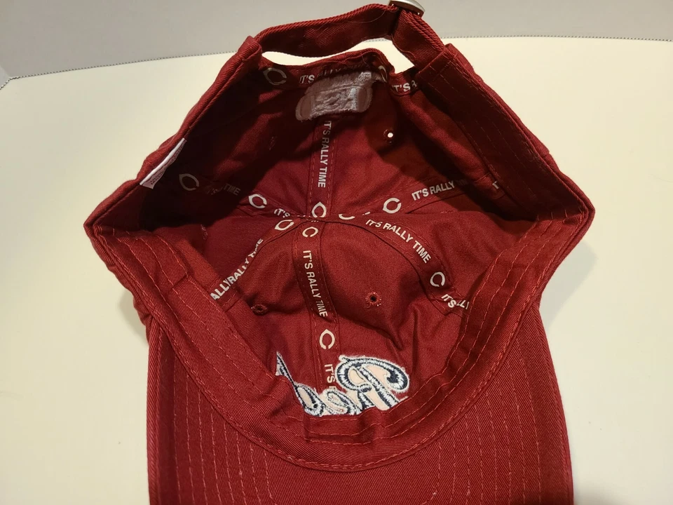 Chapéu assinado por Adam Dunn, Cincinnati Reds, 100% algodão, vermelho escuro - Imagem 4 de 4