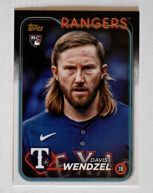 DAVIS WENDZEL GOLDEN MIRROR SSP 2024 Topps Update RC Rookie #US248 Rangers