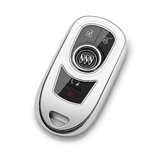 Buick Key Fob Cover Car Key Protector Case Key Chain for key fob A Silver