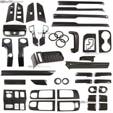 ABS Carbon Fiber Interior Dash Center Console Trim Cover Set Fits Tundra 2014-21