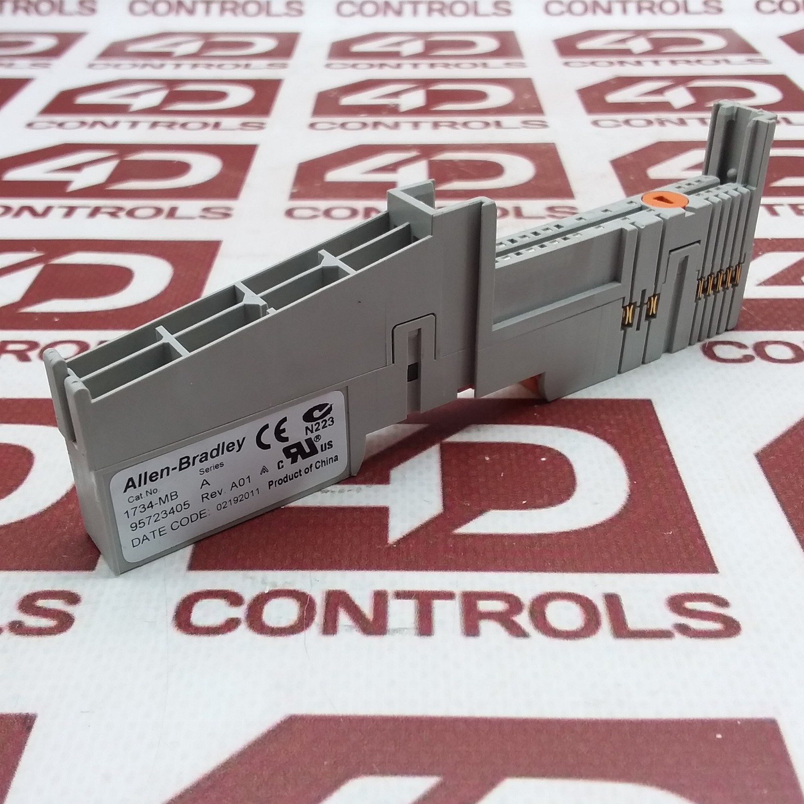 1734-MB | Allen Bradley | Point I/O, Mounting Base, DIN Rail Mount, Used, Ser A