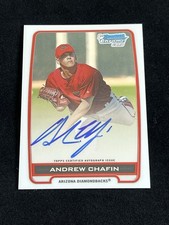2012 12 1ST BOWMAN CHROME AUTOGRAPHS ANDREW CHAFIN AUTO RC #BCA-ACH ROOKIE