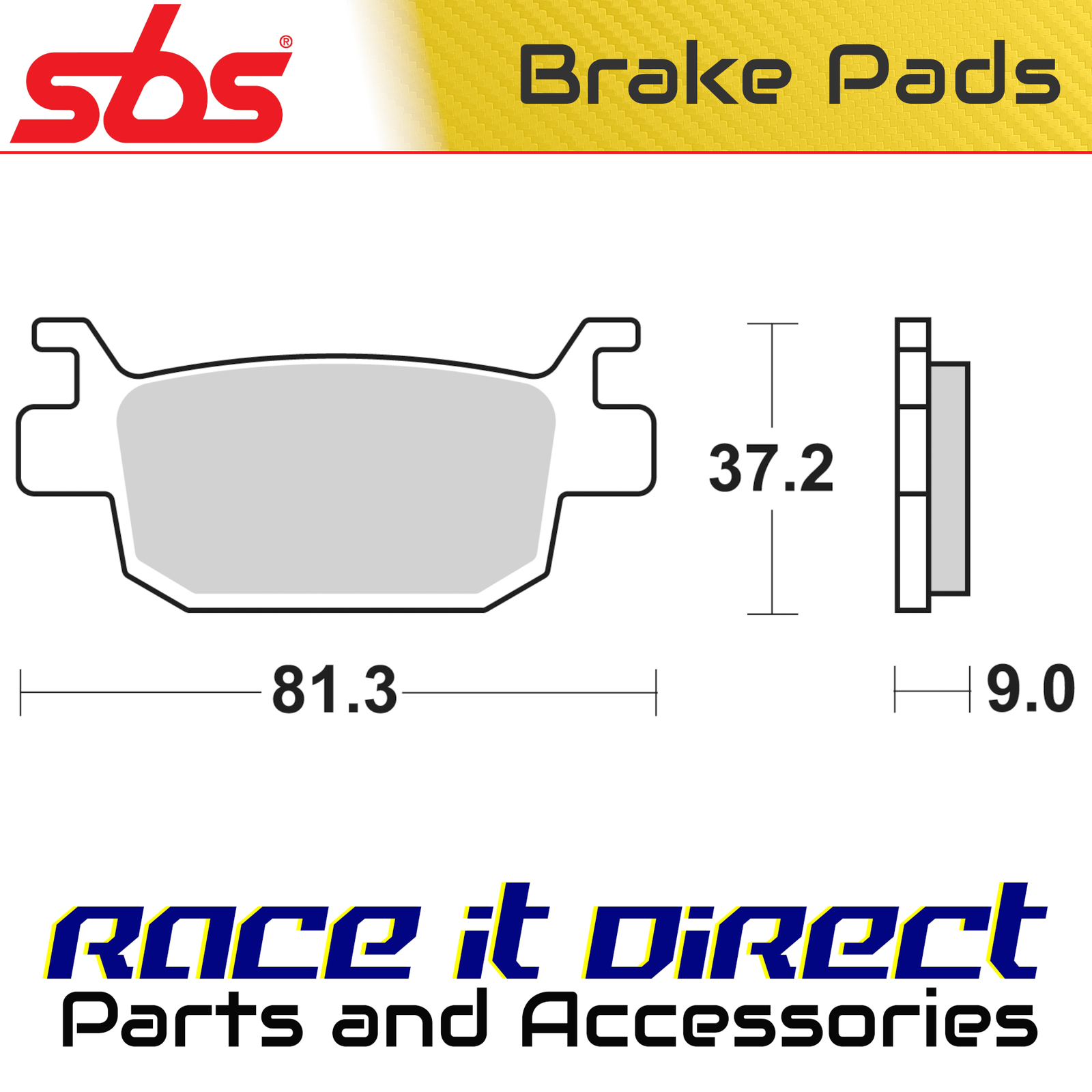 Brake Pads for HONDA NSS 300 FORZA ABS 2019-2020 Rear Scooter SBS