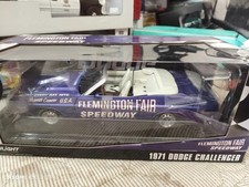 Greenlight 1:18 1971 Dodge Challenger Flemington Fair Speedway Collectible Car