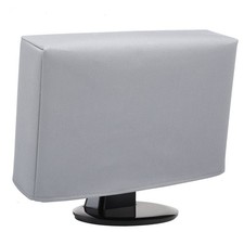 22-24 inch LCD Monitor Dust Cover HD Water Resistant Antistatic Silver Protector