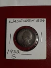 1932 S Washington Quarter  90% Silver Scarce Key Date Extremely Low Mintage Nice