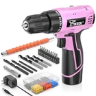 TIKEOL 12V Cordless Drill Set with Battery & Charger, Electric Power Drill wi...