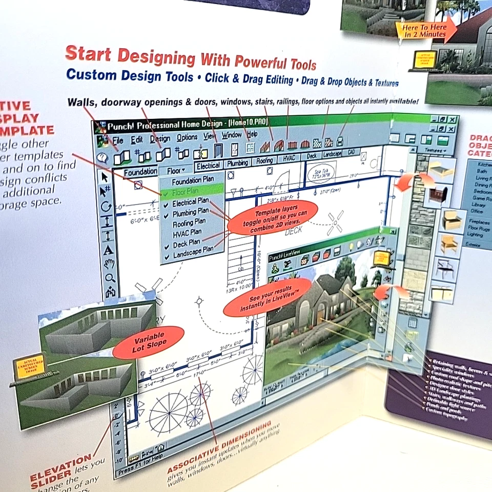 Professional Home Design Software - DIY Home Builder Planning Deck++ PC DVD-ROM - Image 3 of 4