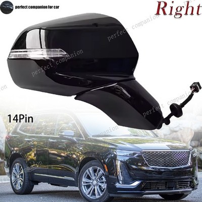 Right 14Pin Side Wing Mirror For Cadillac XT6 2020 2021-2023 W/Blind Spot Memory